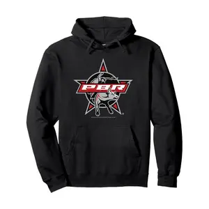 510g Classic Men'S Hoodie 50% Cotton + 50% Polyester Hoodie, Pbr Professional Bull Riders Classic Cowboy Logo Hoodie For Perfect Gift Ideal For Christ Sweatshirt, Hoodie, Comfort Colors