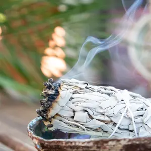 Handcrafted 4 Inch White Sage Sticks - Fresh, Natural California Sage Smudge Sticks with Instructions & Blessings - Wand Sage for Cleansing House Negative Energy & Other Smudging Rituals Freshener Aroma