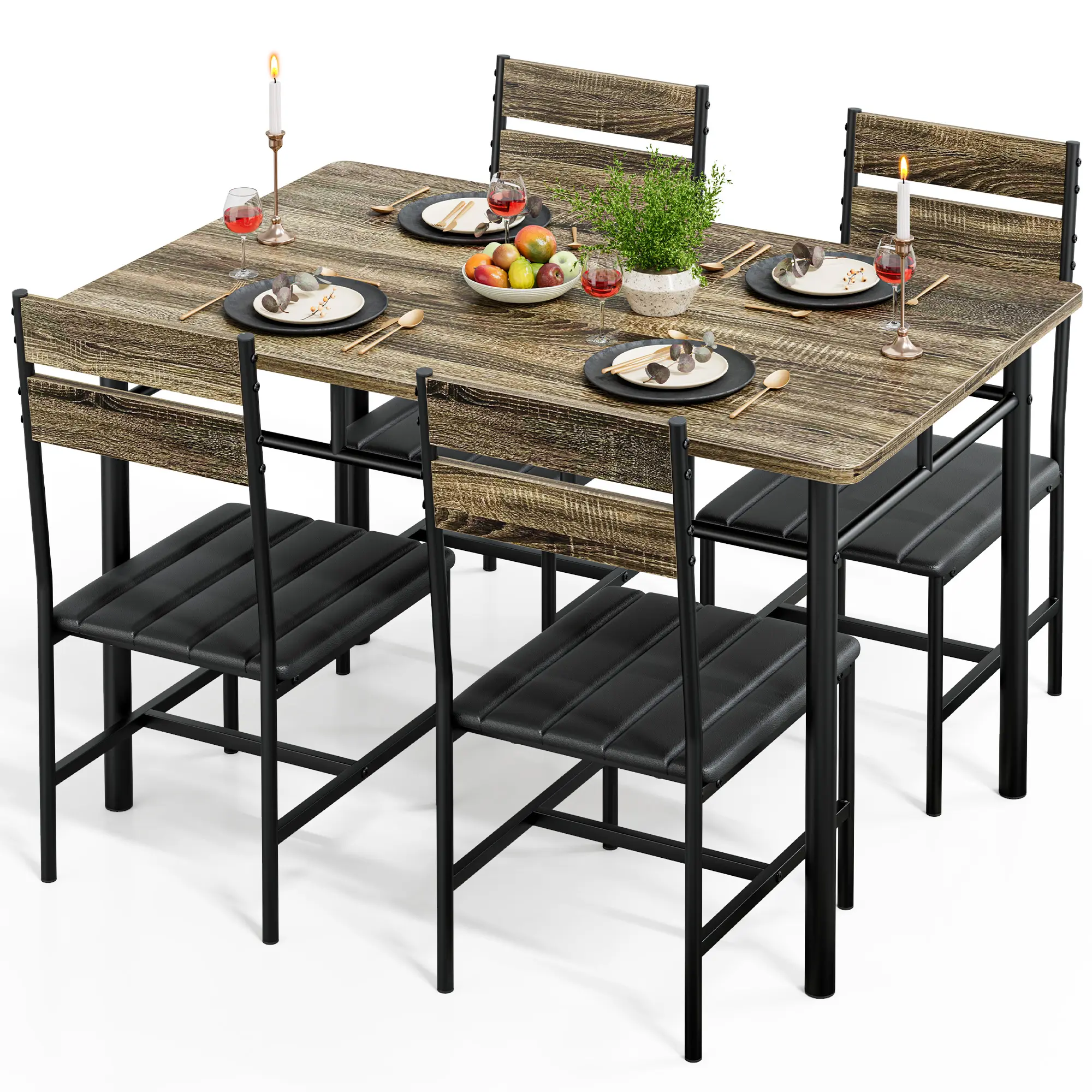 Rectangle Dining Table-Grey