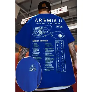 Artemis II Mission Shirt, NASA Moon Exploration 2026 Tee, Space Program Graphic T Shirt