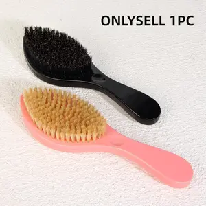 Beard Styling Brush, 1 Count Soft Bristles Beard Brush, Heatless Styling Tool for Men, Hair Styling Tool for Home and Salon Use, Grooming Brush