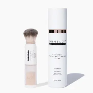 DRMTLGY Radiant Glow Duo - Universal Tinted Moisturizer SPF 46 and SPF Radiance Powder SPF 30 Lightweight Mineral Powder DRMTLGY Radiant Glow Duo - Universal Tinted Moisturizer SPF 46 and SPF Radiance Powder SPF 30 Lightweight Mineral Powder