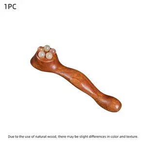 Elegant Jade-Inspired Eye Massager Brush, Scented Massage Tool for Body Scrub & Relaxing Therapy, Ideal for Daily Wellness Routine