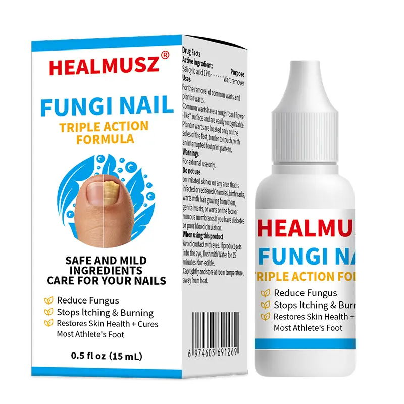 Enhanced Formula for Treating Onychomycosis, Foot Fungus Solution for Toenails or Finger Nails, Triple Action Formula Designed to Eliminate Fungus, Repair Damaged Nails, and Promote Regrowth