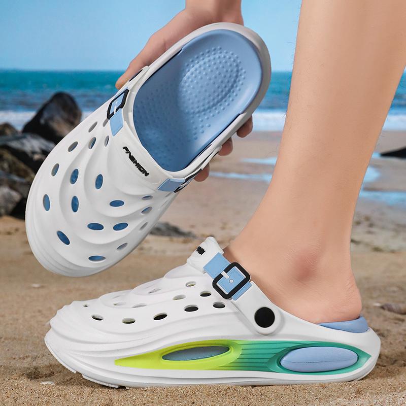 Outdoor Men's Clogs Waterproof Anti-slip Durable Thick Bottom Soft Comfort Summer Beach Shoes