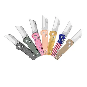 OKNIFE U1 Pro Multitool Folding Utility Knife - Steel Blade Survival Equipment with Folding Screwdriver, Quick Change Blade, Pocket Clip, Multi Purpose Tool for Outdoor Survival Gear, Tools and Gadgets, Father's Day Gifts for Him,Gifts for Him
