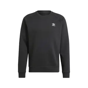 adidas Mens Trefoil Essentials Crew Neck Sweatshirt Casual - Black