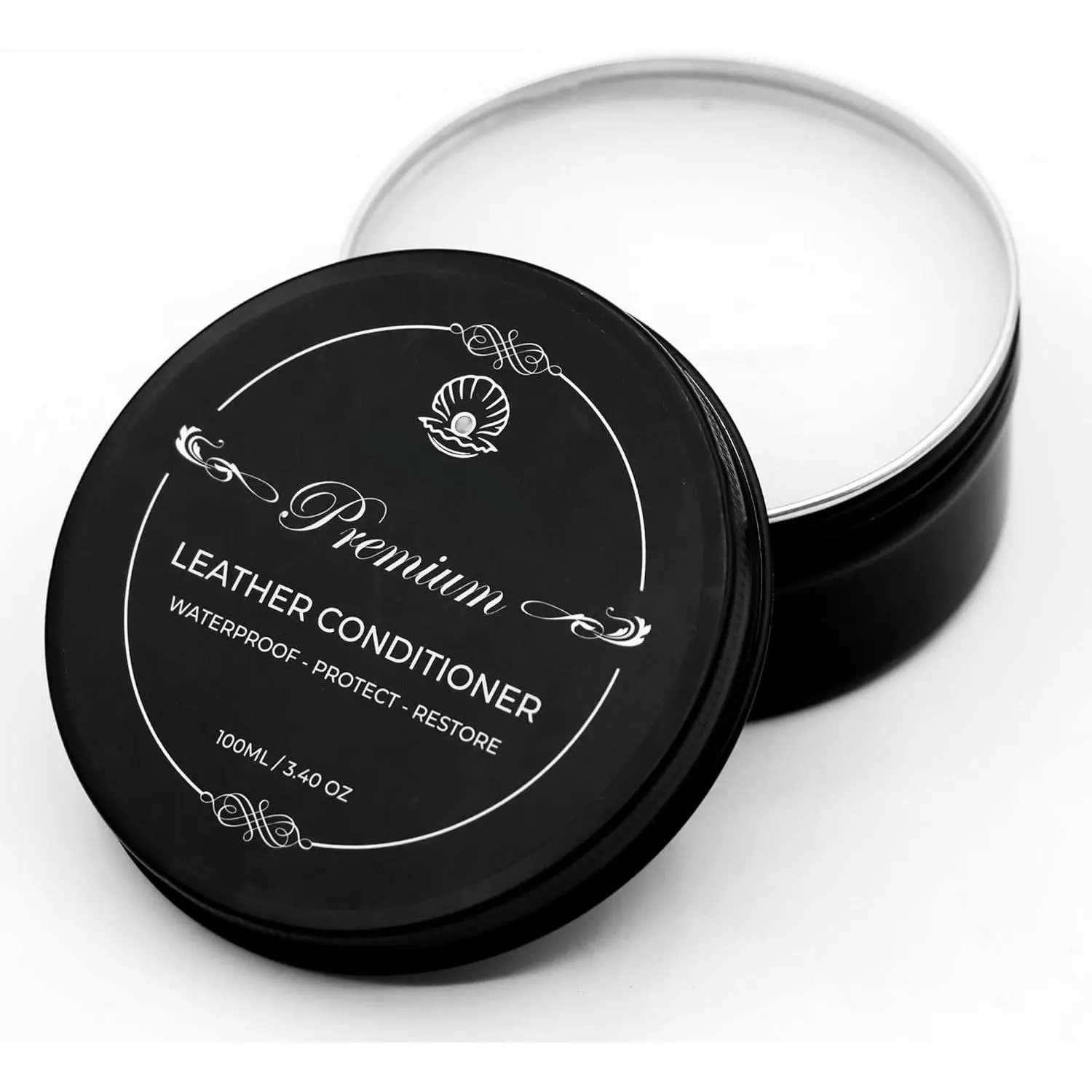 Leather Conditioner for Leather Products - Leather Cleaner and Conditioner for Shoes,Bags, Interior, Sofa,Purses,Boots,Belts, 3.40oz, Leather Balm