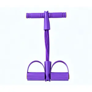 Multifunction Tension Rope, 8-Tube Elastic Yoga Pedal Puller Resistance Band, Elastic Pull Rope Fitness, Full-Body Workout at Home Gym, Exercise Sit-up, Yoga, Abdominal Training