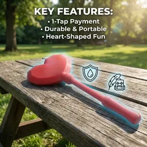 Trendy Rainbow Heart Payment Stick, Enhances Non-Contact Transactions, Vibrant Design for Eye-Catching Experience, Ideal Gift Item