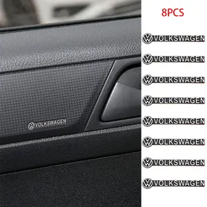 Car Audio 3D Logo Decal Sticker, Car Speaker Panel Dedicated Label, Easy Stick No Damage, Interior Customization Accessories for Volkswagen Golf Polo Passat Tiguan