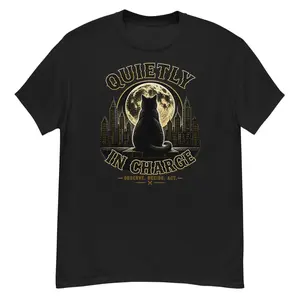 Quietly in Charge Unisex Graphic T-Shirt 100% Cotton