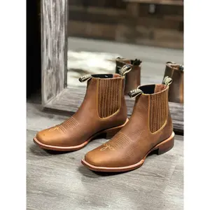 Botin Rhino Miel Piel S/ Cuero