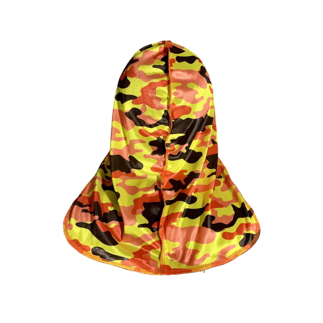Orange Camouflage Durag