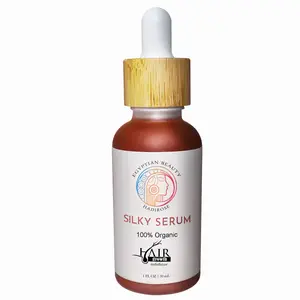 Silky Serum by Hadirose 1 FL OZ - Pure Red Saad Oil (Cyperus Rotundus), Organic Hair Growth Inhibitor, Permanent Hair Removal, Laser Hair Removal Maintenance, Scented Rose, Jasmine & Lavender.