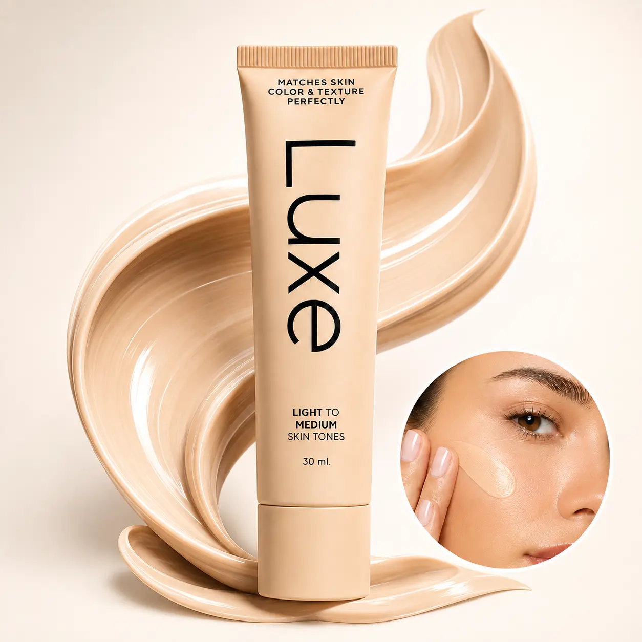 Women's Color-Changing Foundation & Concealer 2-in-1, Smart Skin-Adapting Makeup, Lightweight Buildable Coverage, 12H Wear, Flawless Dewy Finish, Light to Medium Skin