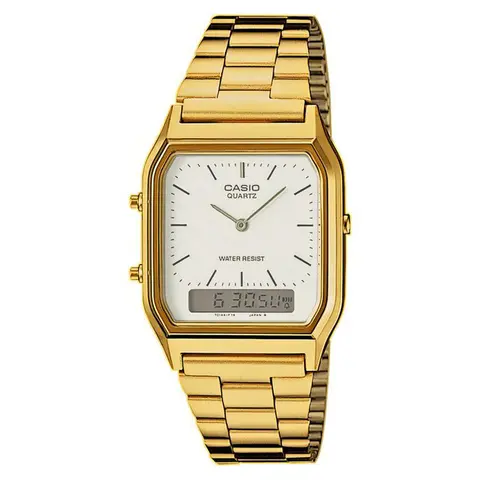 Casio AQ-230GA-9DS Vintage Digital Watch Quartz Gold