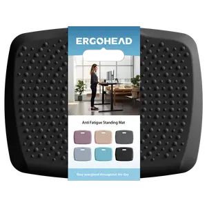 Anti Fatigue Kitchen Floor Mat Comfort Standing Mat, Portable Office Standing Desk Mat, Multi-Purpose Kitchen Rug, Built-in Handle with Massage Points Comfort Floor Mat ( 17" x 22")