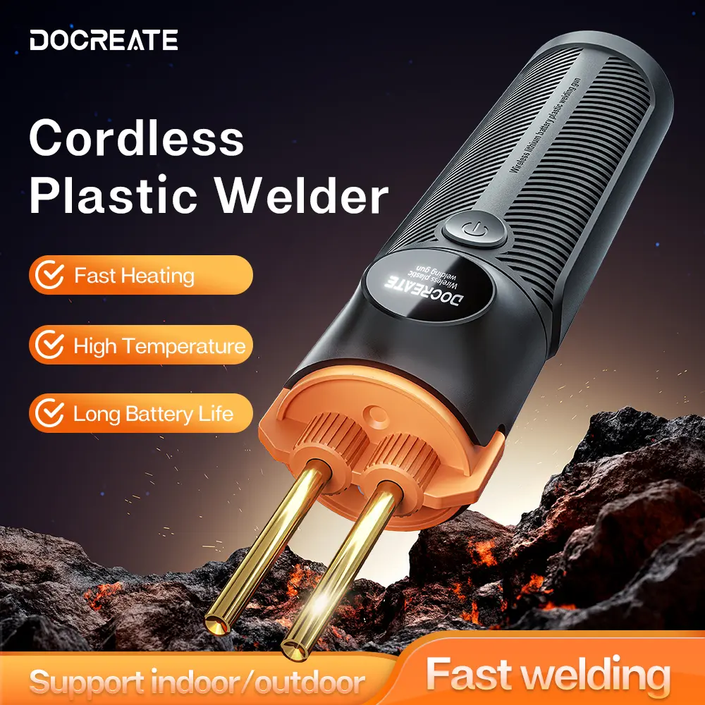 Cordless Plastic Welder Kit - Rechargeable 4000mAh Battery Hot Stapler Repair Tool with LED Light for Home, Car/Toy Fix, Motorcycles, Metal Repairs, DIY Users, Tools And Gadgets, Work Tools