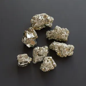 Natural Chalcopyrite Crystal Raw Gemstone, 1 Set DIY Jewelry Decoration, Reiki Healing Degaussing Mineral Specimen, Home Decor