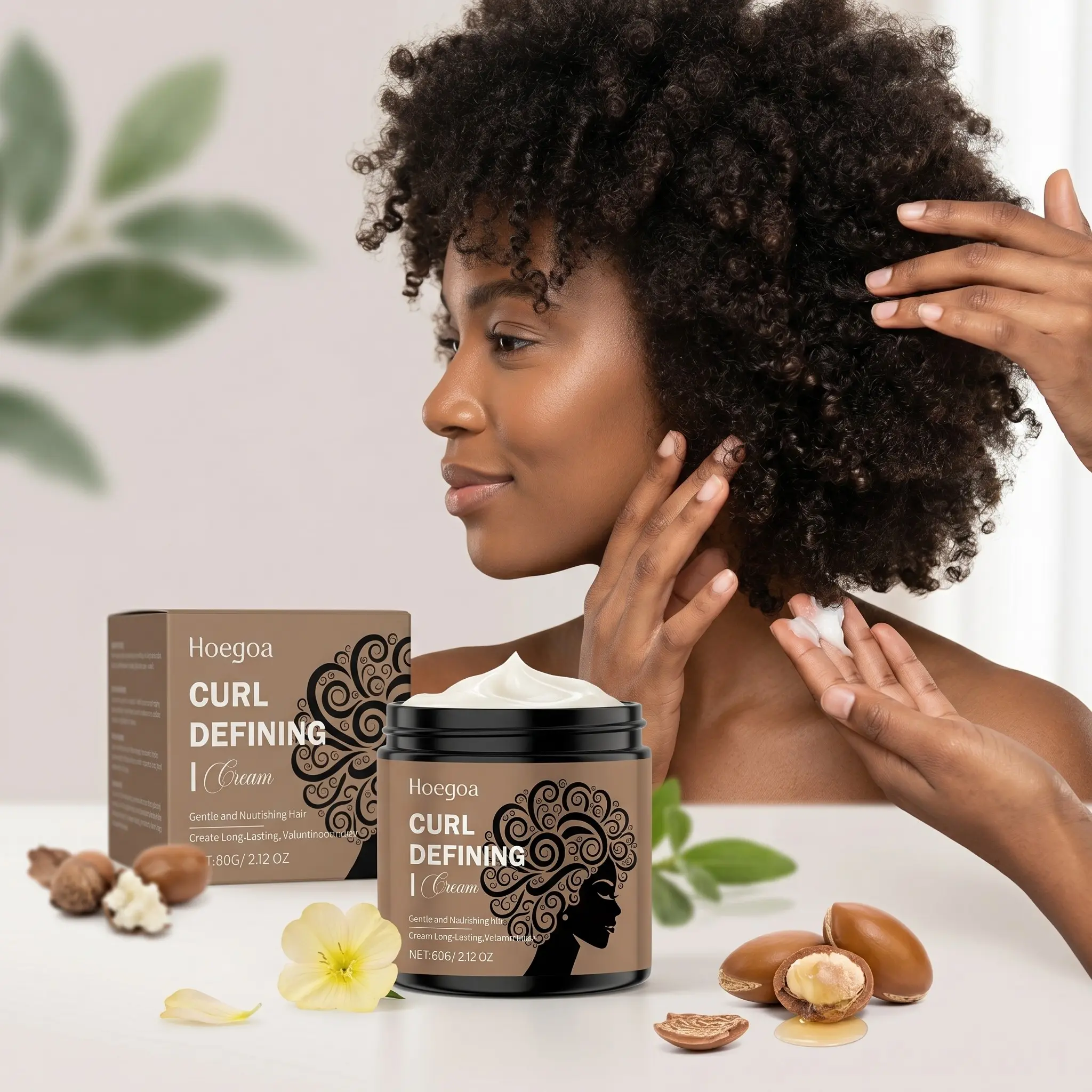 2-Pack Hydrating Curl Styling Lotion, Hydrates Curls, Moisturizing Hair Care, Natural Voluminous Curls, Invisible Volume Boost, Daily Hair Treatment, Essential Haircare Product