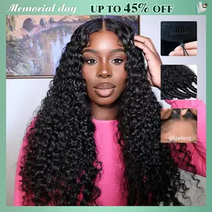 [Glueless] STERLY Burmese Curly Wig Natural Black Deep Wave 200% Density 99J Burgundy 7x6 Glueless Body Wave Wig with Drawstring Burmese Curly One-Step Glueless Wig 100% Human Hair Wig Natural Color Ready to Wear Wig #Summervibes #tiktokshopmemorialday