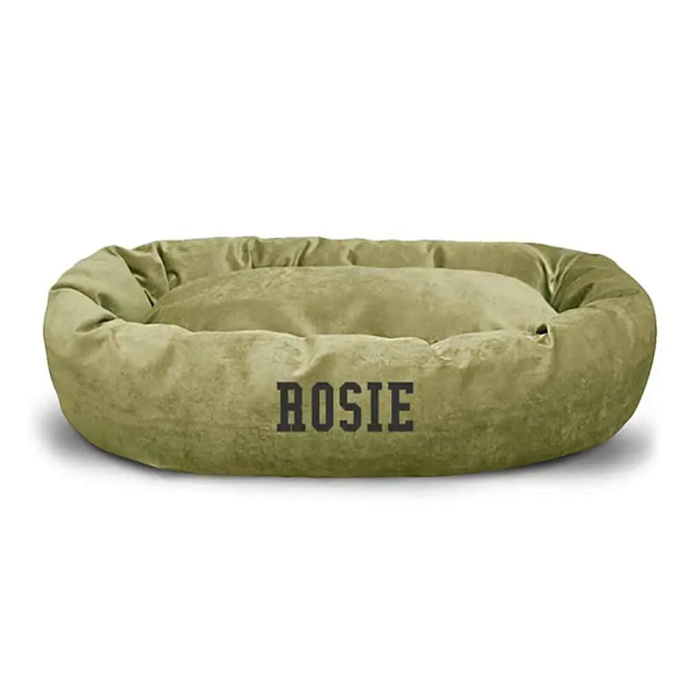 Villa Bagel Dog Bed - Personalized