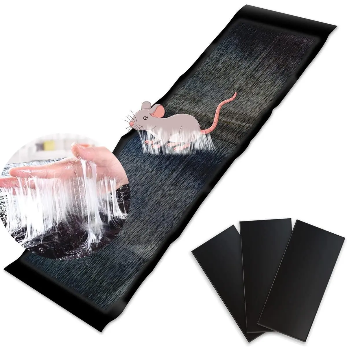 47 in Heavy-Duty Rodent Control Glue Barrier - Industrial-Strength Sticky Roll for Indoor, Garage Rat Control, Pest Prevention