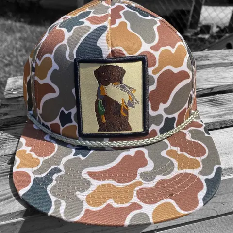 Old School Chocolate Lab Hat