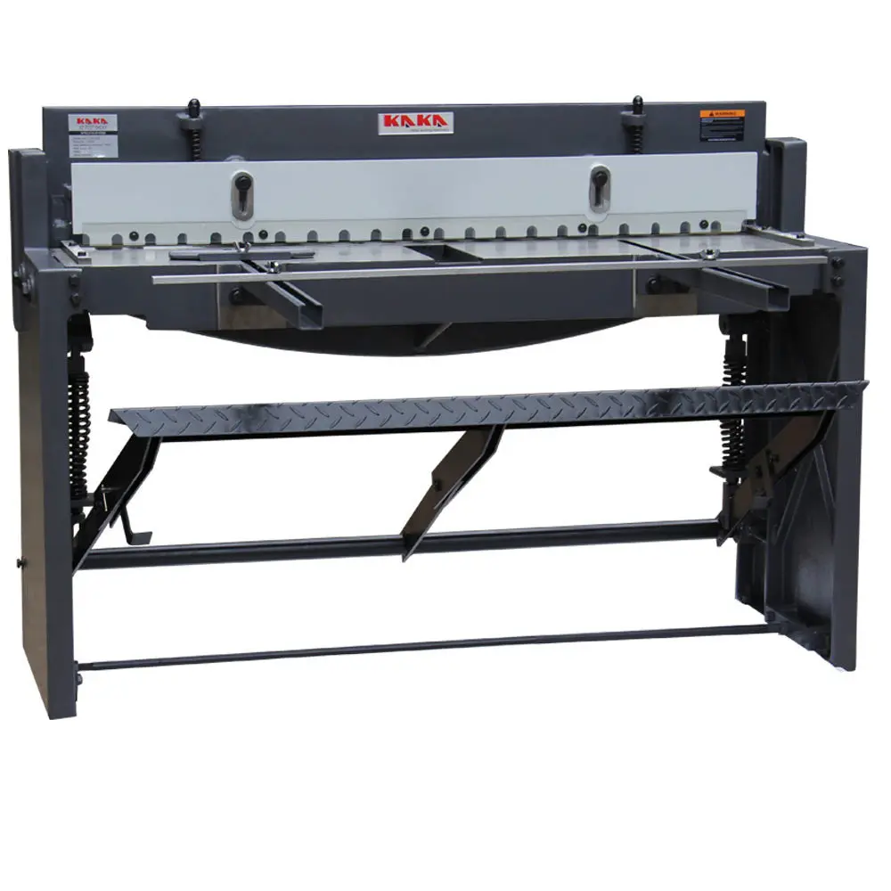 Stomp Shear Machine -  52 Inch Industrial Metal Shears for Cutting Sheet Metal, 16 Gauge Steel Capacity, Foot Pedal Operation, Q01-5216
