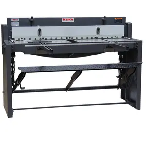 Stomp Shear Machine -  52 Inch Industrial Metal Shears for Cutting Sheet Metal, 16 Gauge Steel Capacity, Foot Pedal Operation, Q01-5216