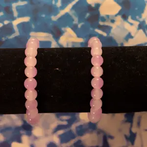 Purple tie dye bead bracelet