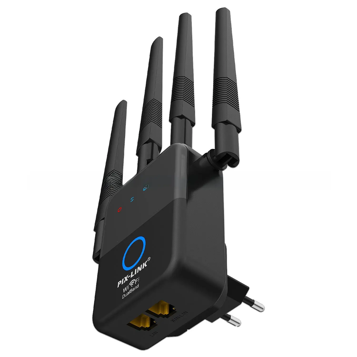 Gigabit Dual-Band Wireless Router & Repeater, Computers Network Component with Plug-and-Play Setup, 2500 sq ft Extensive Coverage, Wall-Penetrating Signal Booster for Families Heavy Use, WPA/WPA2/WPA3 Security, Home Office Ethernet Device