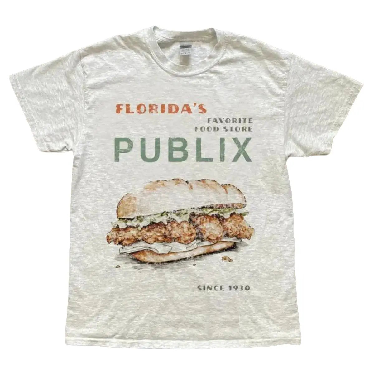 Cozy Publix Shirt, Pub Sub Vintage Style Shirt, Publix Sub Fans, Floridas Favorite Grocery Store, Florida Supermarket Menswear Top Underwear Tshirt St