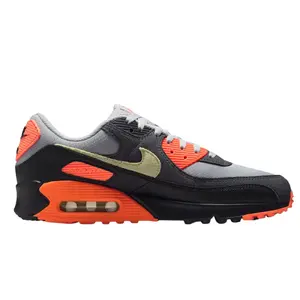 Nike Air Max 90 Light Smoke Grey Hyper Crimson Limelight DM0029-018 Men's Fashion Sneaker New