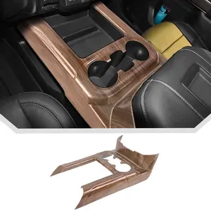 Central Control Gear Shift Panel Trim Cover for 2019-2021 Chevrolet Silverado, 2019-2022 GMC Sierra, High-Quality ABS Car Interior Sticker Decals, UV-Resistant, Scratch-Resistant Coating, Easy DIY Install Automotive Decoration