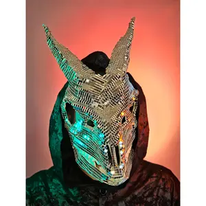 Disco Demon Goat Skull Mask