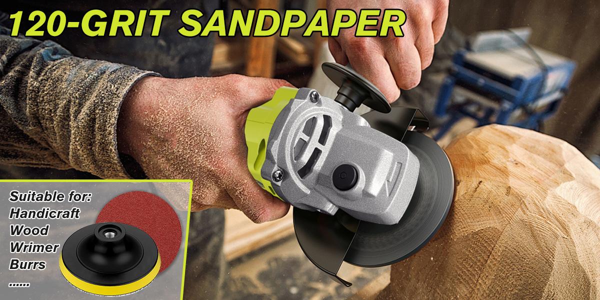 Rechargeable angle grinder, cordless polishing machine, equipped with ion battery, fast charger and complete accessories. Suitable for wood, metal, plastic, and stone