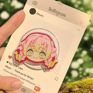 Anime Girl MagSafe Phone Grip – Mitsuri Inspired Magnetic Grip for iPhone, Kawaii Chibi Phone Stand, Gift for Otaku & Anime Fans