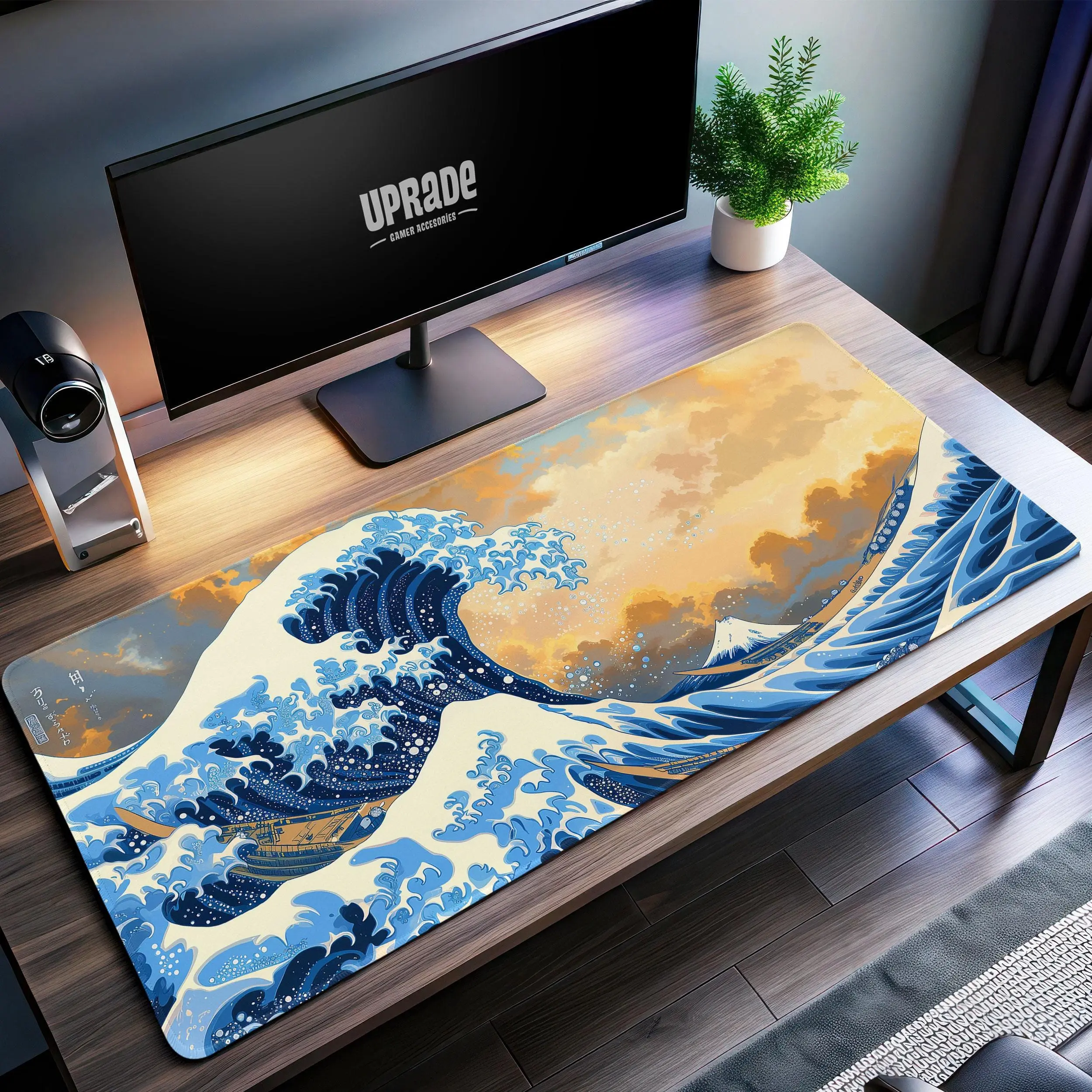Hokusai's Great Wave Mouse Pad - Iconic Japanese Art, Perfect Gift
