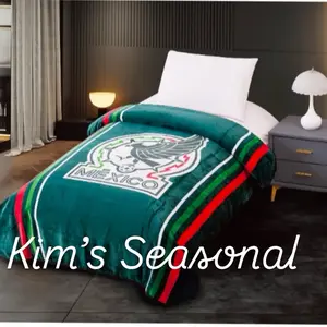 Mi seleccion mexicana twin size reversible blanket