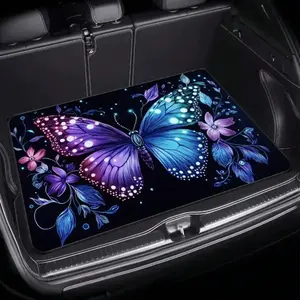 Car Trunk Mat Cargo Liner Waterproof Trunk Mat for SUV Truck Plush Velvet Easy To Clean Non Slip Cargo Mat Heavy Duty Car Accessories