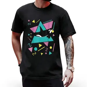 “Street Art Tee” – The Orca with Geometric Pop