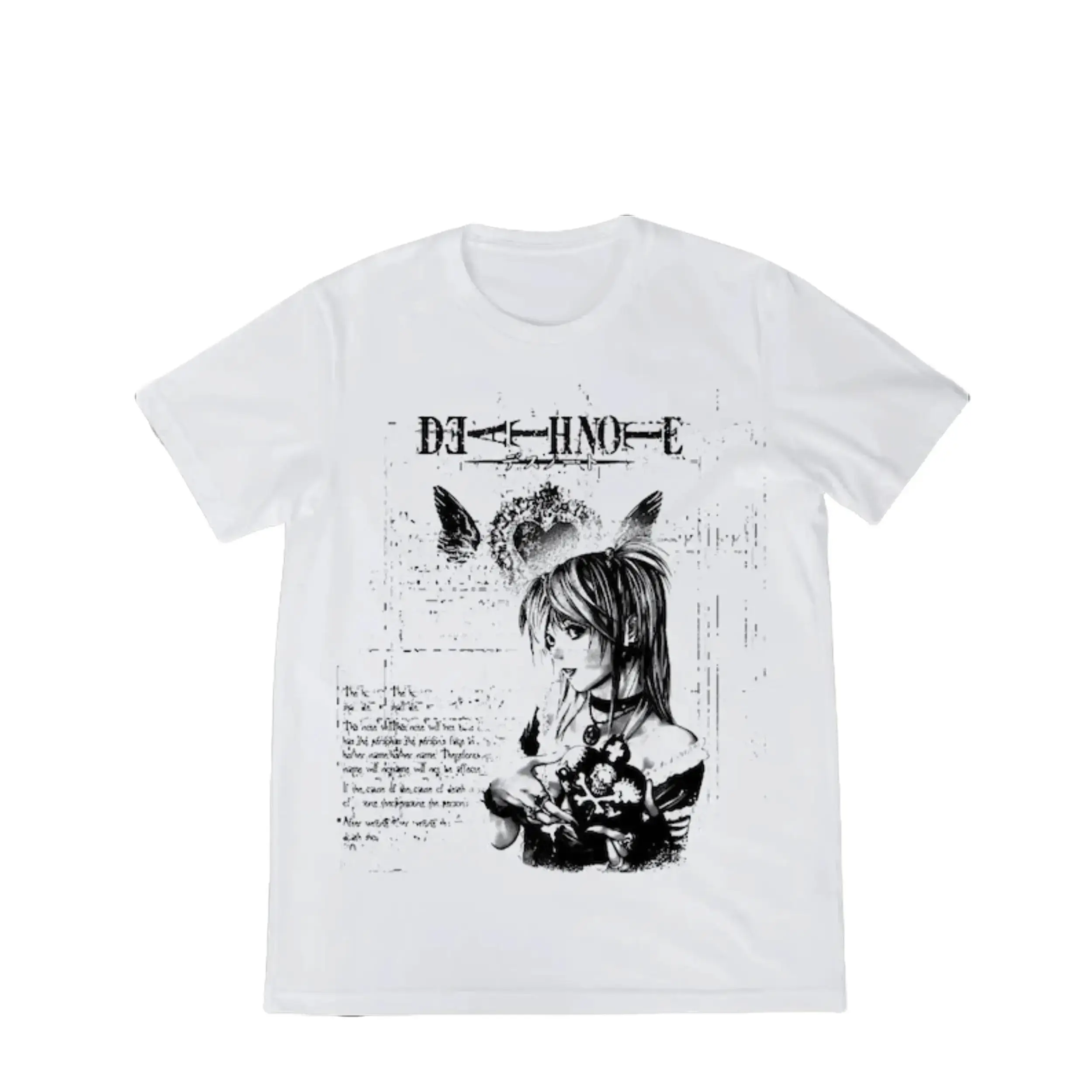 [KM 100%cotton]Shadows of Fate Vintage Graphic Tee, Amane Misa Tee, Death Note Shirt, Manga Anime Shirt, Unisex T-Shirt, Anime Clothing, Top Menswear Womenswear Streetwear Streetwear graphic tee cotton graphic tees humorous tshirt  funny shirts 4XL 5XL