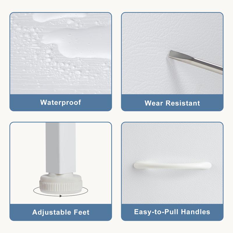 Nightstand with 2 Fabric Drawers, Small Dresser, Side Table, End Table, Bedside Table, Night Stands, Small Nightstand, Bedroom