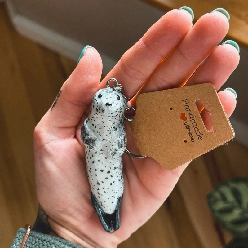 Harbor Seal Keychain