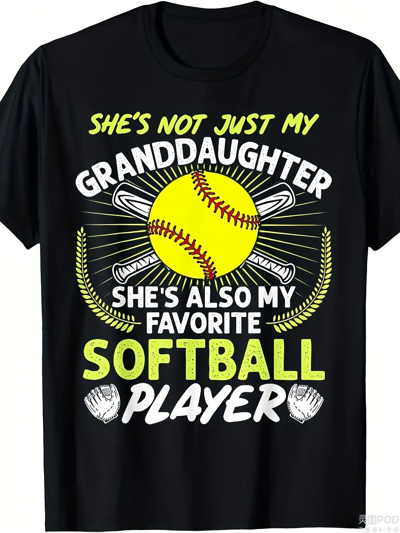 Men's & Women's Retro Softball Grandma Slogan & Fastpitch Player Graphic T-Shirt -  Softball/Pure Cotton Tee, Casual Round Neck Short Sleeve Shirt for Coaches, Players, Grandmothers - Machine Washable Softball Apparel