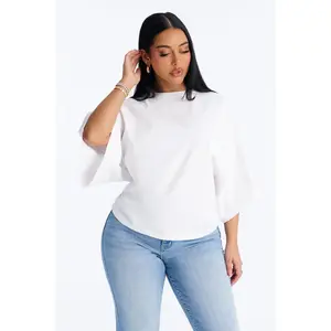 Kendall Oversized Short Sleeve T-Shirt - White