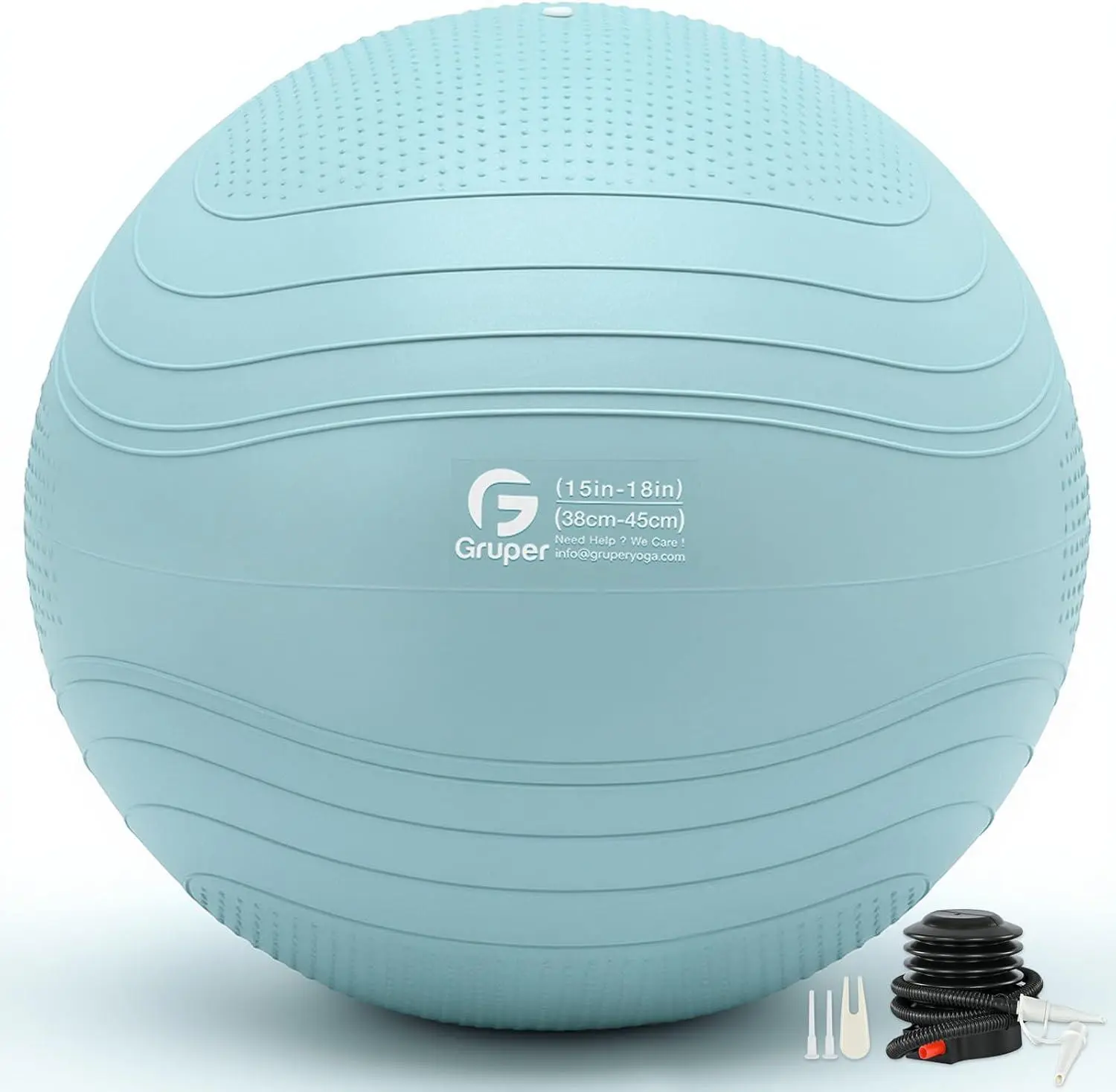 Yoga Ball, Extra Thick Exercise Ball for Workout Pregnancy Stability Includes Pump