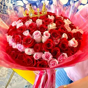 My queen bouquet (75 roses)